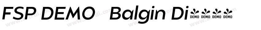 FSP DEMO   Balgin Di字体转换